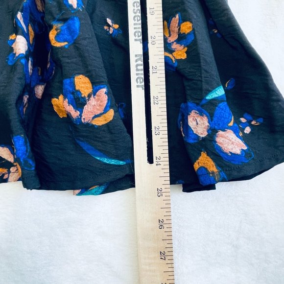 Ava & Viv Women's Top Size 1X Black Peplum Floral Print Long Sleeve Plus New - Picture 8 of 10